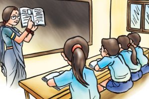 शिक्षक अभावमा संयुक्त कक्षा चलाइँदै, शिक्षण सिकाइ प्रभावित